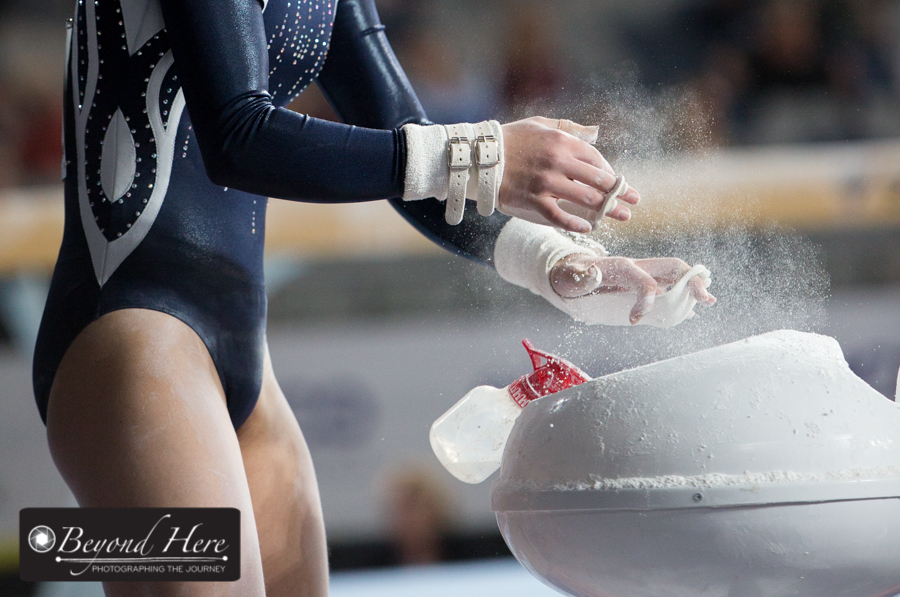 Gymnastics bar routine