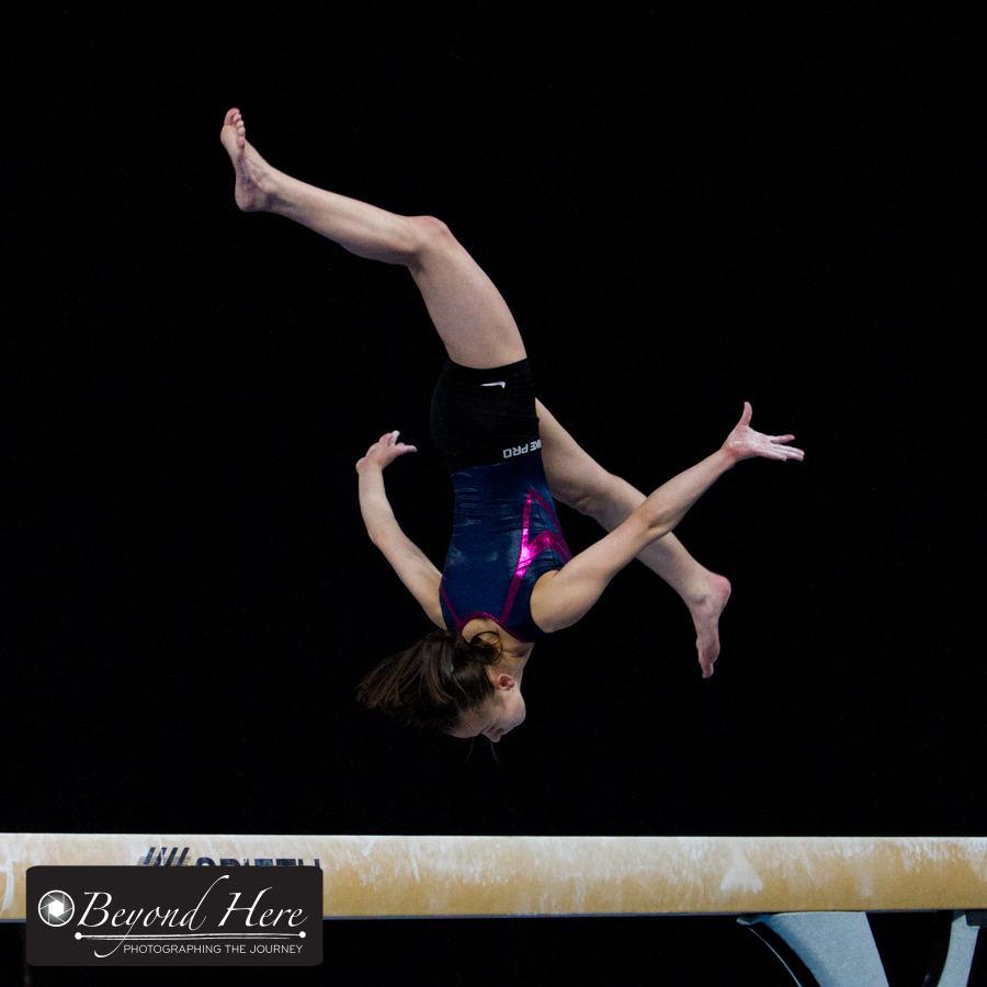 Gymnastics beam routine